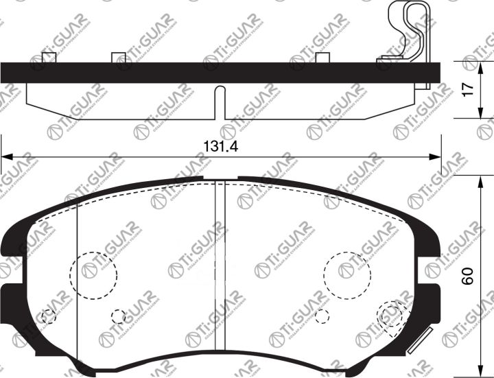 Тормозные колодки TG-1377/PN0377* Ti·GUAR Тормозные колодки TG-1377/PN0377* Ti·GUAR